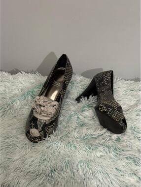 Impo Women's Snake Print High Heel Pumps